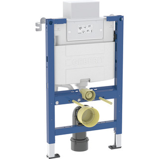 Geberit DuofiX Element For Wall-Hung WC 820mm With Alpha Concealed Cistern 120mm 6 / 3 Litres