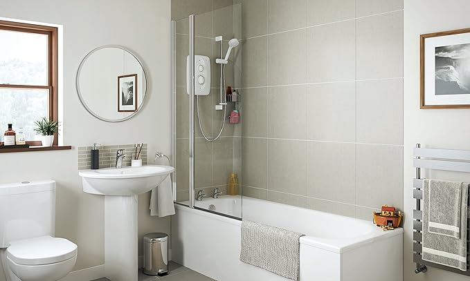 Mira Showers Jump Electric Shower Multi-Fit 9.5 KW Electric Shower White/Chrome