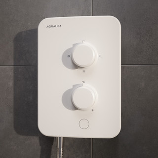 Aqualisa Electric shower with Single Mode Handset 9.5kW - White