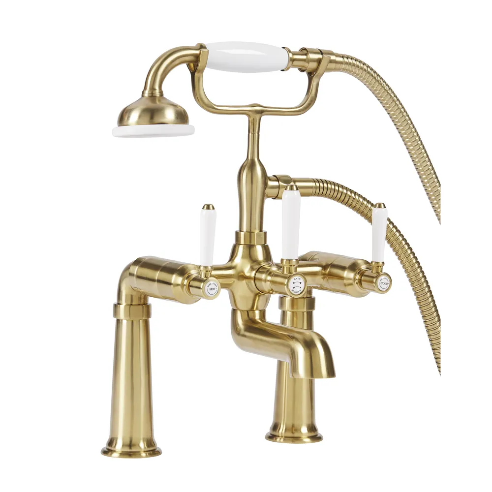 Roper Rhodes Keswick Bath Shower Mixer - Timeless Brushed Brass
