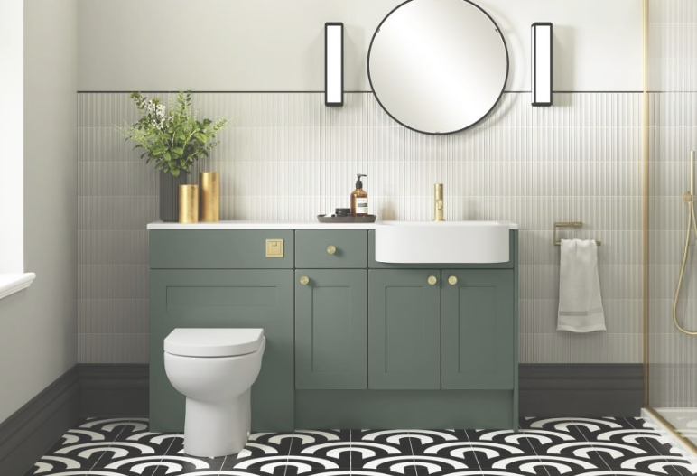 Zaneti Select Fitted 600 WC Plain Fascia Set - Boston Green 3