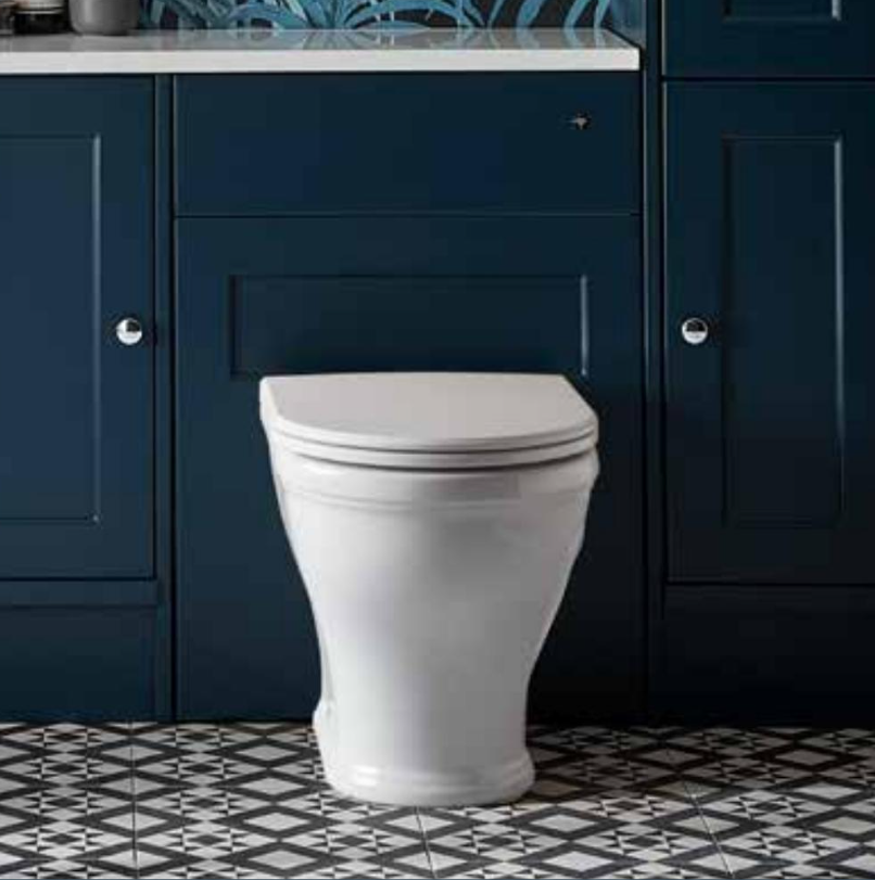 Roper Rhodes Burford  Standard Depth 600 WC Unit - Derwent Blue / Graphite