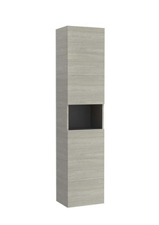 Roca Ona Tall Unit 400mm Wide Delta Column Unit with Open Shelf - Light Oak