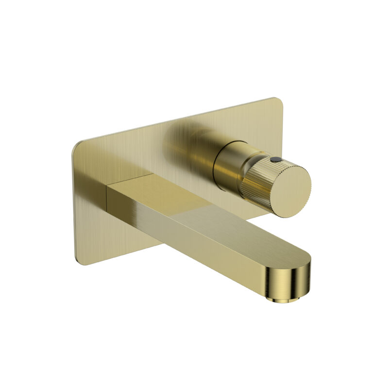 Bayou KOKO Wall Mounted Mixer - Brushed Brass