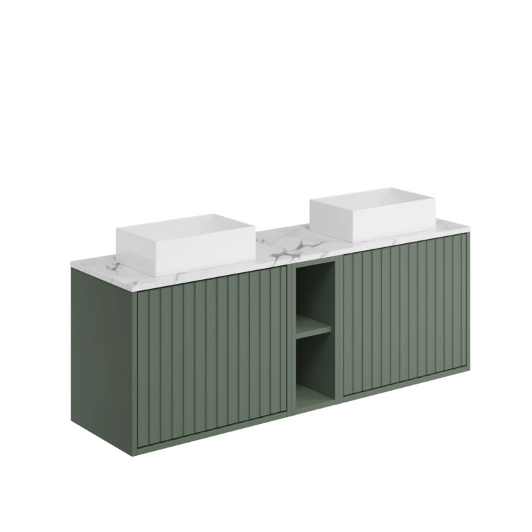 Bayou Alfie 1400 Cabinet with Open Storage - Reed Green