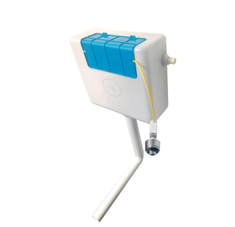 Bayou Concealed Cistern with Side Inlet - White