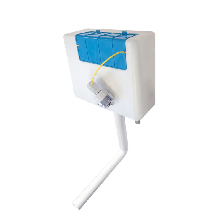 Bayou Concealed Cistern with Bottom Inlet - White