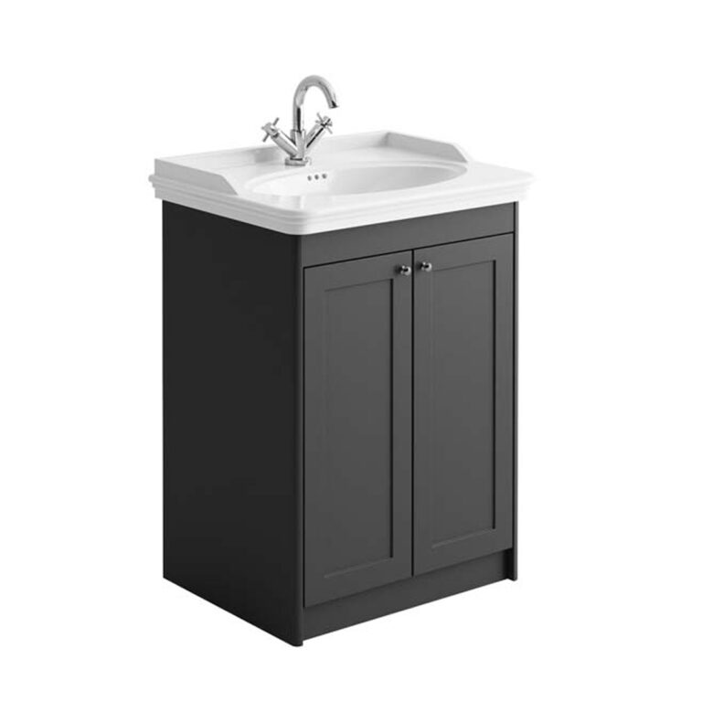Bayou Classica 600 Vanity Unit - Charcoal Grey 7