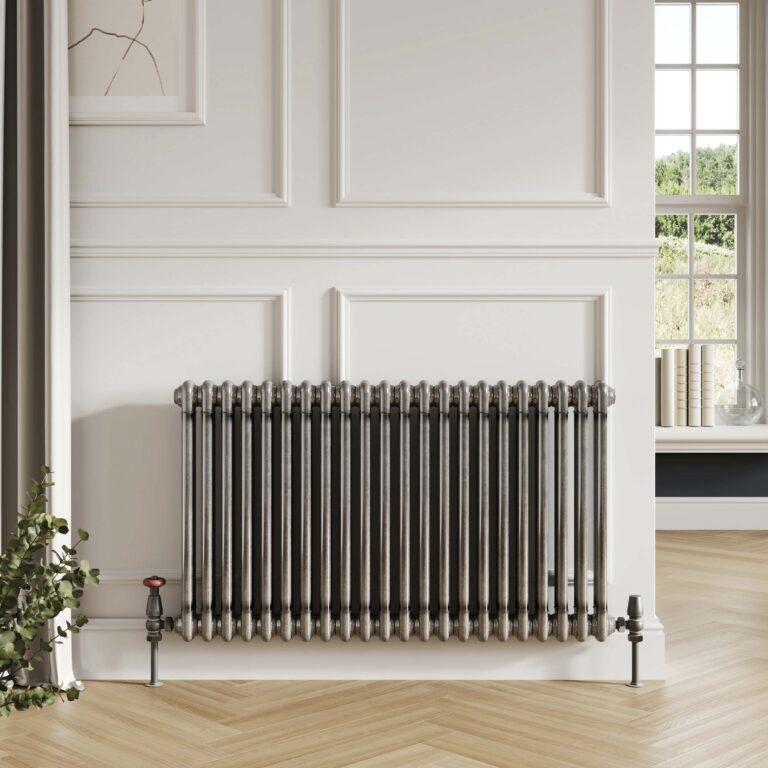 Bayou 2 Column Radiator Feet - Raw Metal