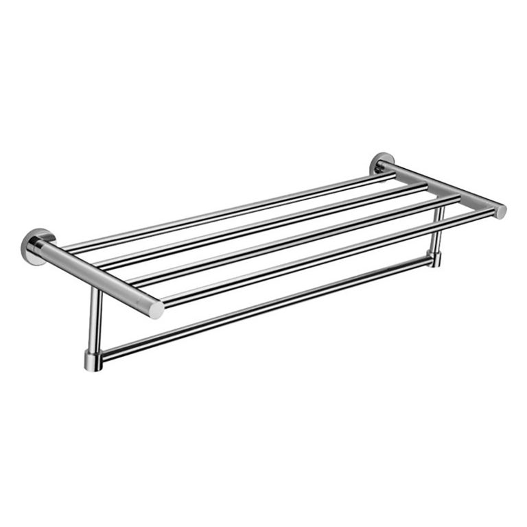 Bayou Delta Bath Towel Shelf - Chrome