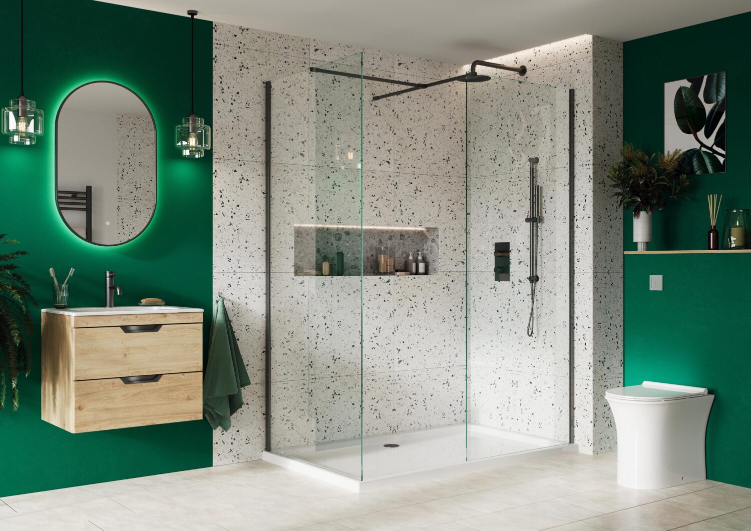 Bayou S8 Wetroom Profile Pack - Gunmetal