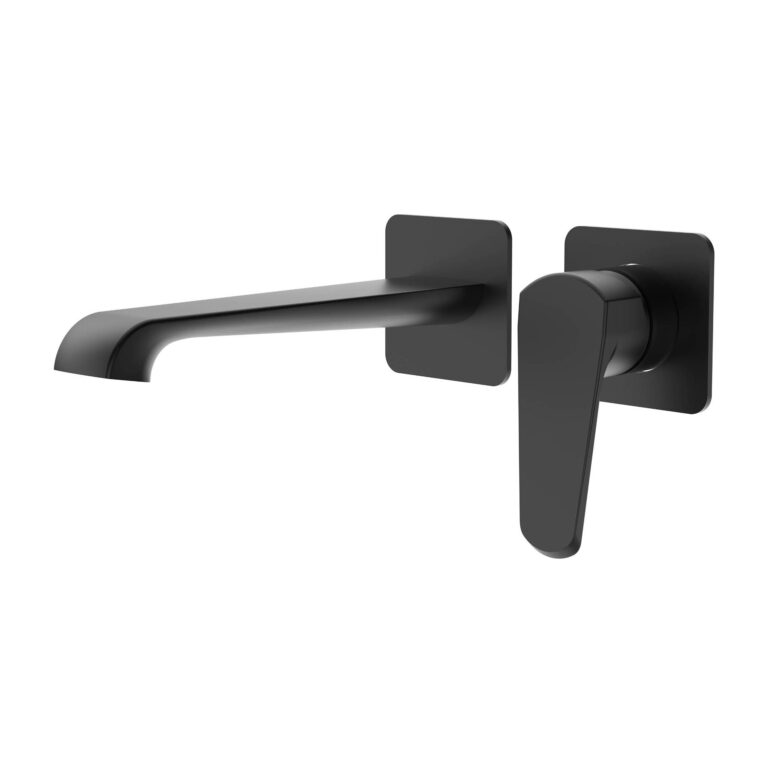 Bayou Montana Wall Mounted Bath Mixer - Matt Black