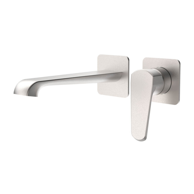 Bayou Montana Wall Mounted Bath Mixer - Brushed Nickel