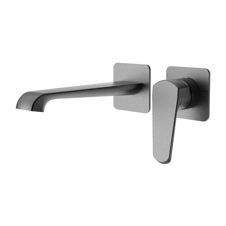 Bayou Montana Wall Mounted Bath Mixer - Gunmetal