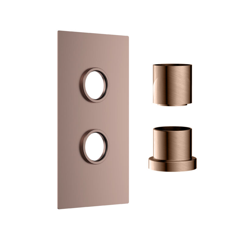 Bayou Concealed Plate with Sleeves (1 Outlet) - Brushed Bronze