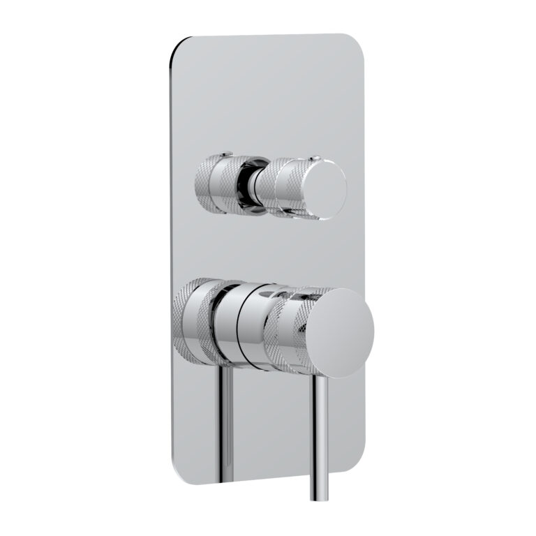 Bayou Core Concealed Manual Dual Outlet - Chrome