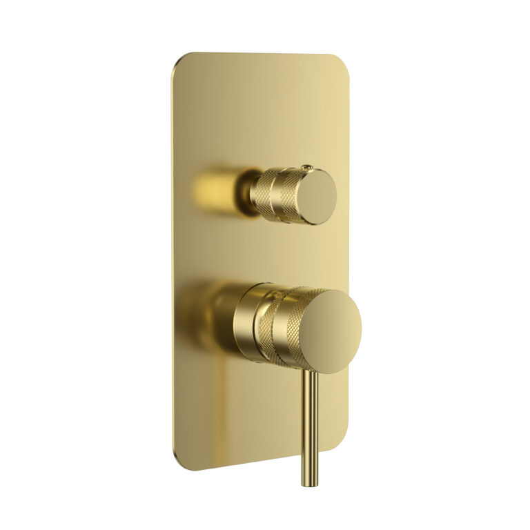Bayou Core Concealed Manual Dual Outlet - Brushed Brass