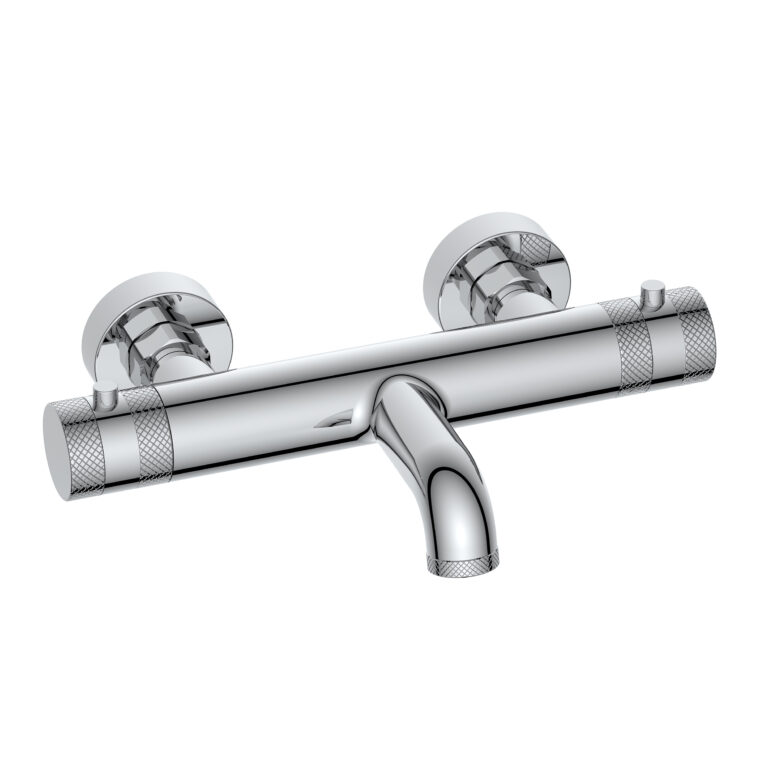 Bayou Wall Mounted Bath Filler - Chrome