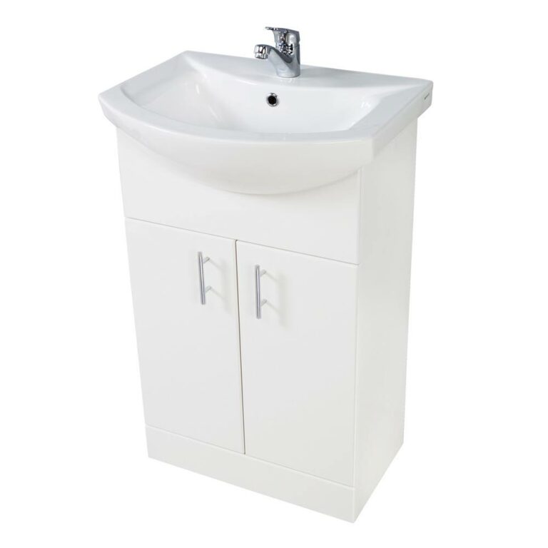 Bayou Lanza 650mm Basin Unit - White 5