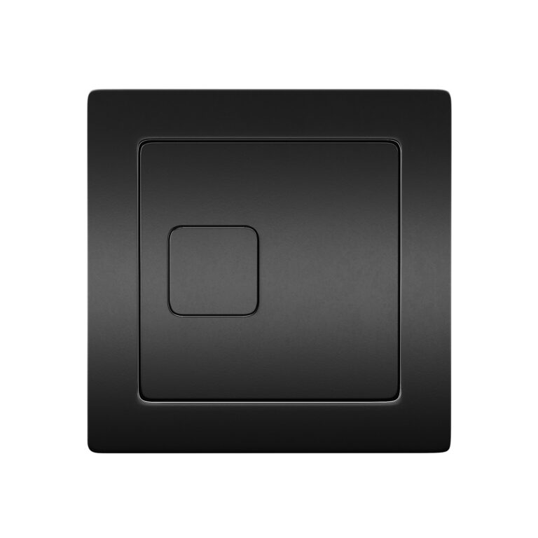 Bayou Square Black Dual Flush Button - Black