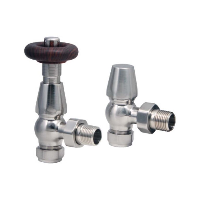 Bayou Designer Angled Valves (Pair) - Nickel