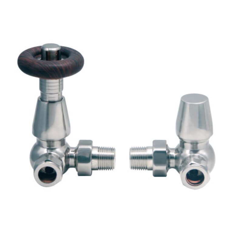 Bayou Designer Corner Valves (Pair) - Nickel