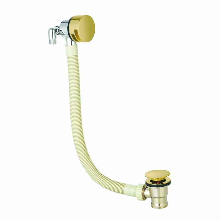Bayou Round Overflow Filler - Brushed Brass