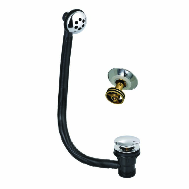 Bayou Round Sprung Bath Waste - Easy Clean - Chrome