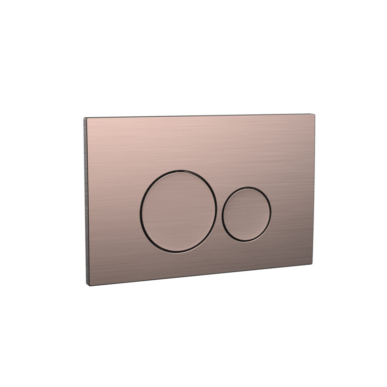 Bayou Round Dual Flush Button - Brushed Bronze