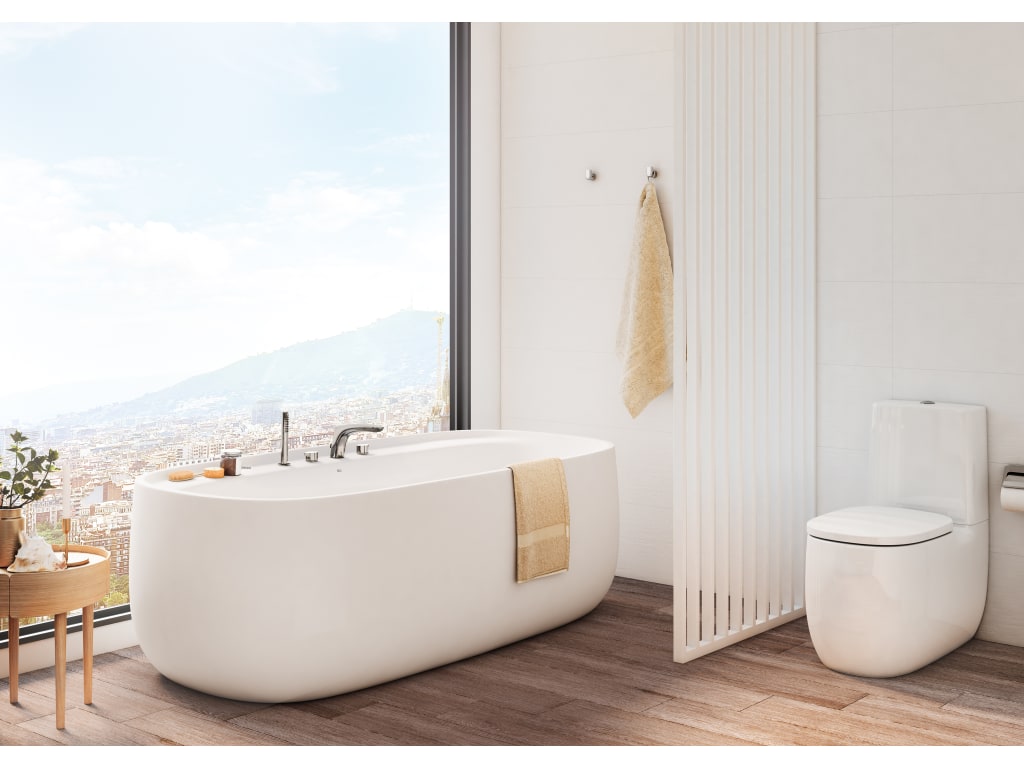 <p><b>SPA BATH</b></p>
<p>A spa bath is the perfect place to relax and rejuvenate. Smooth curved lines provide the ultimate cocoon feel but if you don’t have the space for a freestanding tub consider a back to wall one with wall mounted taps. Centralised on one wall of your bathroom it gives you the same wow factor especially when it is paired with feature tiles.

<p/>