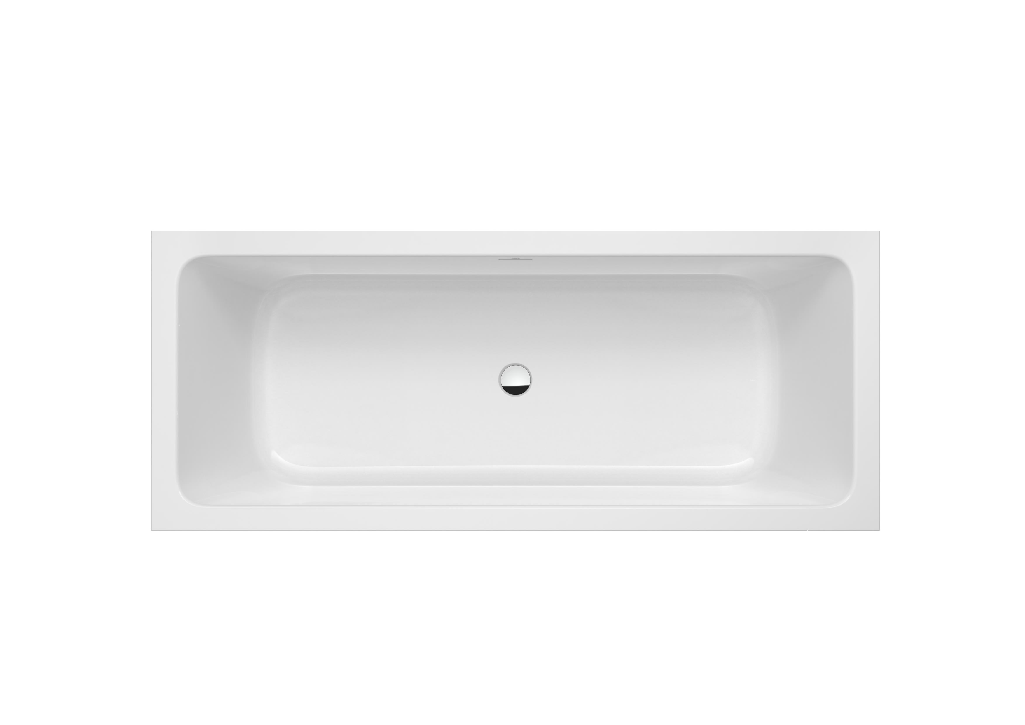 Rectangular Drop in Stonex® Bathtub 1700 x 700 Includes Click-Clack Drain, Trap and Integrated Overflow 3