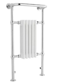 Bayou Edenbridge 965 x 540mm Towel Rail - White / Chrome