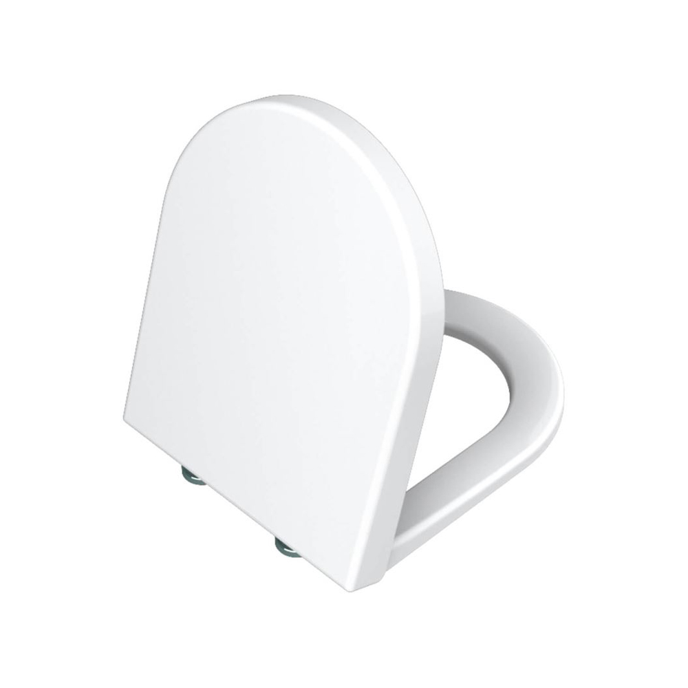VitrA Integra Soft Close Toilet Seat & Cover with Chrome Hinges - White