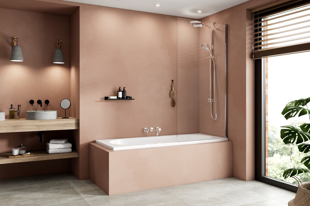 Kudos Ultimate10 900mm Bath Screen Glass Panel