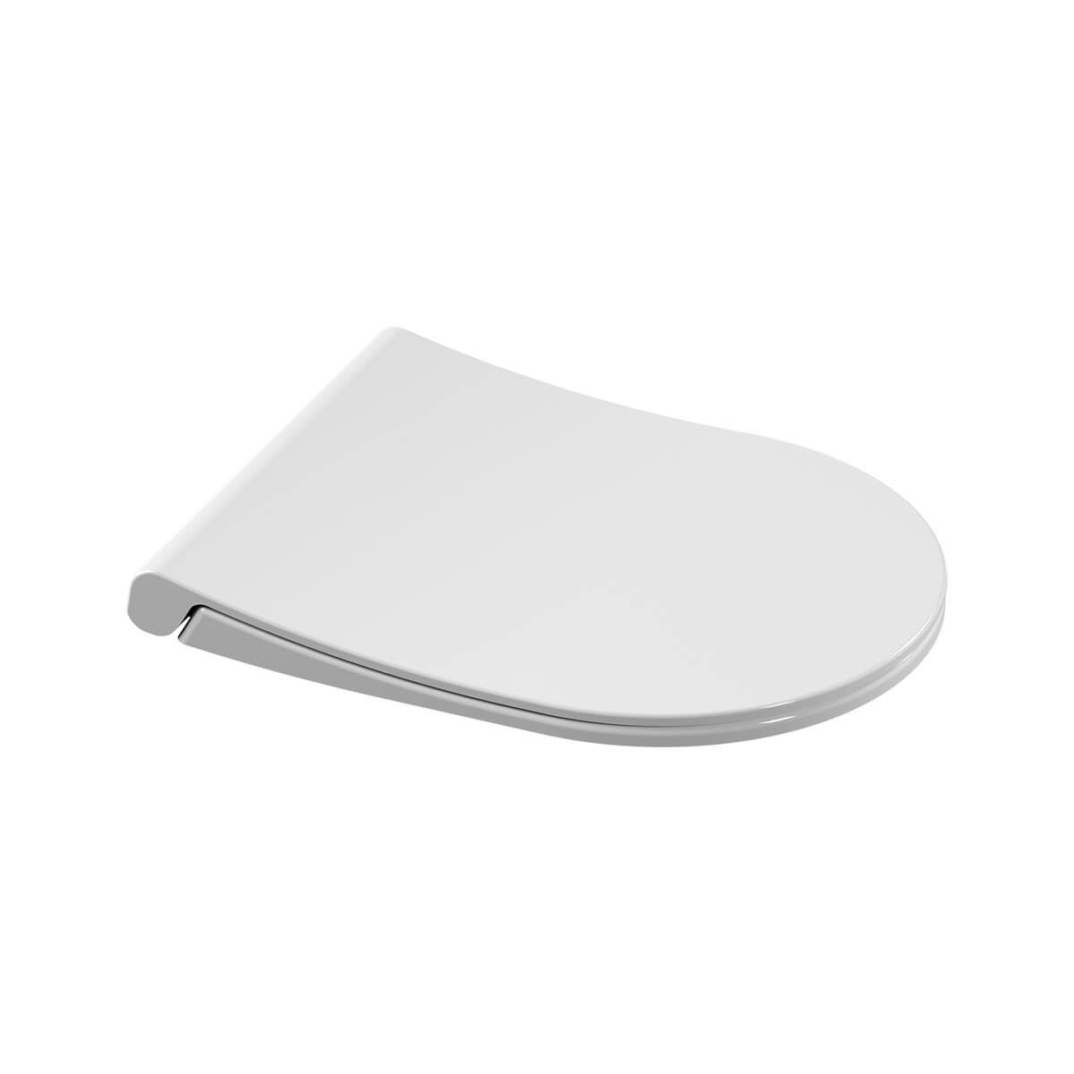 VitrA Integra Slim Toilet Seat Soft Closing - White / Chrome