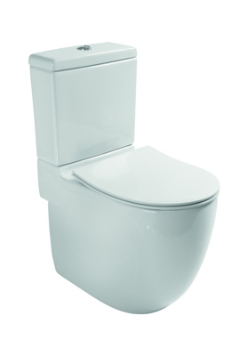 Roca Meridian-N Close Coupled Comfort Wc Complete Closed Back - White