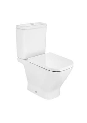 Roca The Gap Square Close Coupled Rimless Wc Set - White