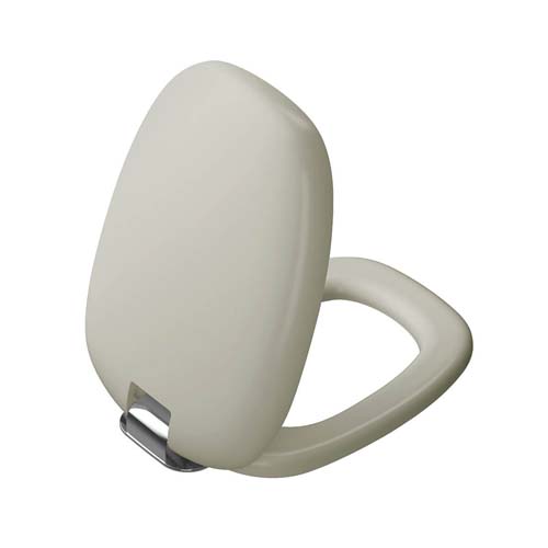 VitrA Plural Soft Close Toilet Seat with Chrome Hinge - Matt Taupe