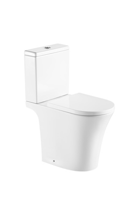 Bayou Round Comfort Height Open Back Pan - White