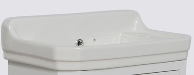 Bayou Amesbury Basin for 500mm Cloakroom Unit - 2TH