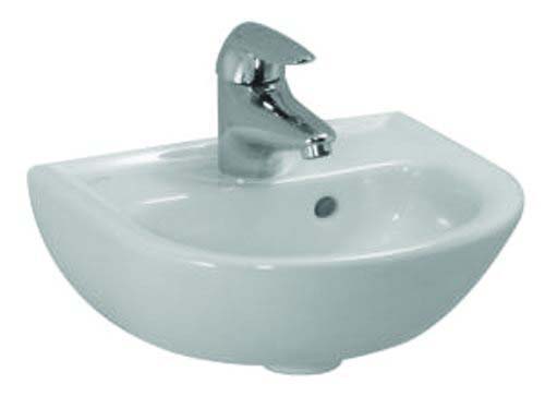 Laufen Pro Round Hand Basin 45 x 33cm One Tap Hole - White