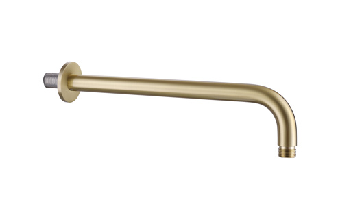 Bayou Round Shower Arm - Brushed Brass