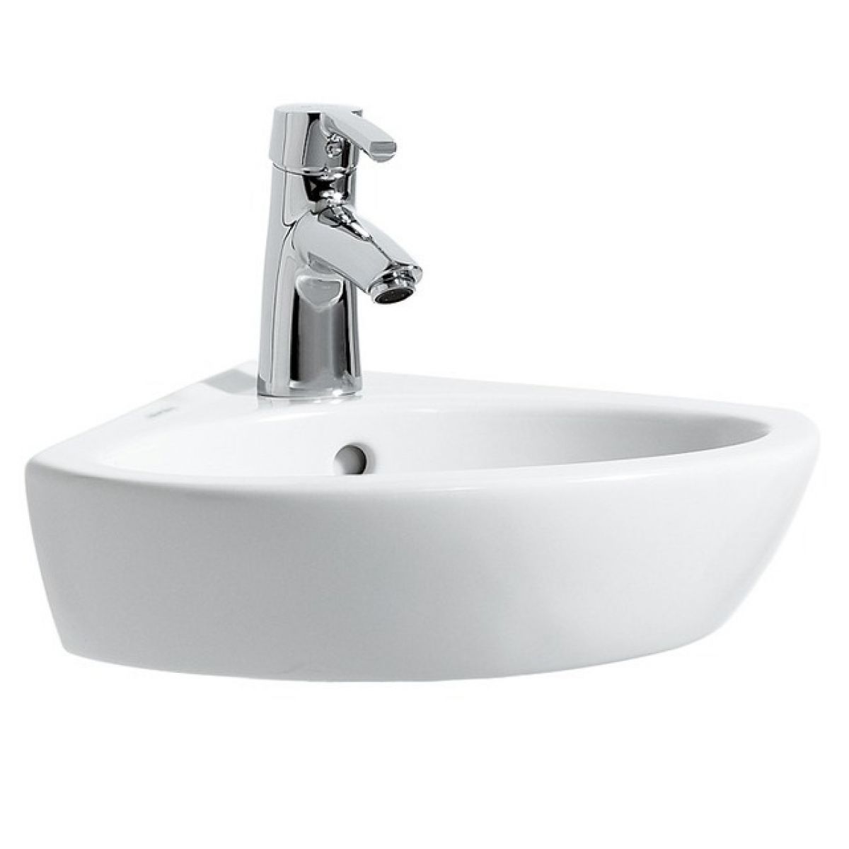 Laufen Pro Corner Basin 31 x 31cm One Tap Hole - White