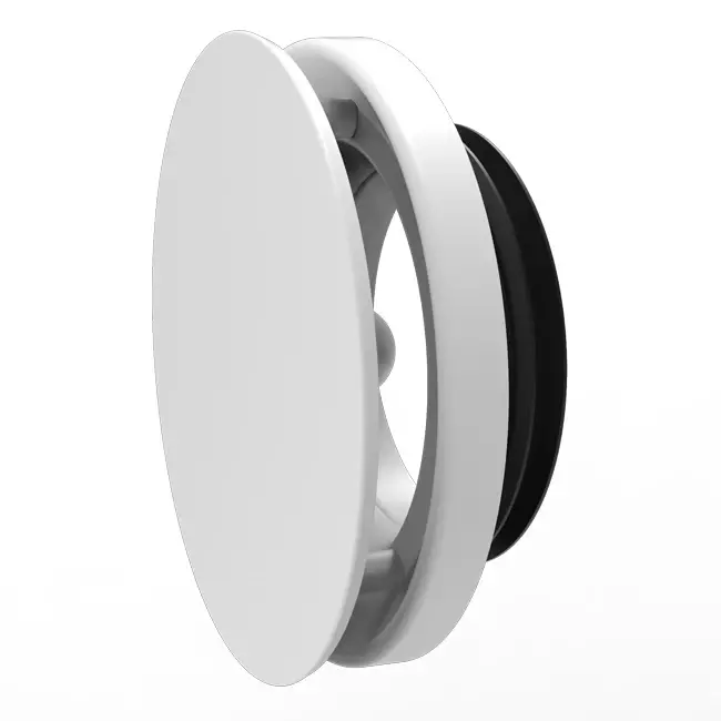 Vent-Axia Uniflexplus RV 100 mm adjustable supply and drain valve - white