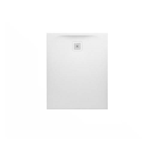 Laufen Marbond Shower Tray Rectangular Drain On Short Side 1000 x 800 mm Drain On Short Side - White