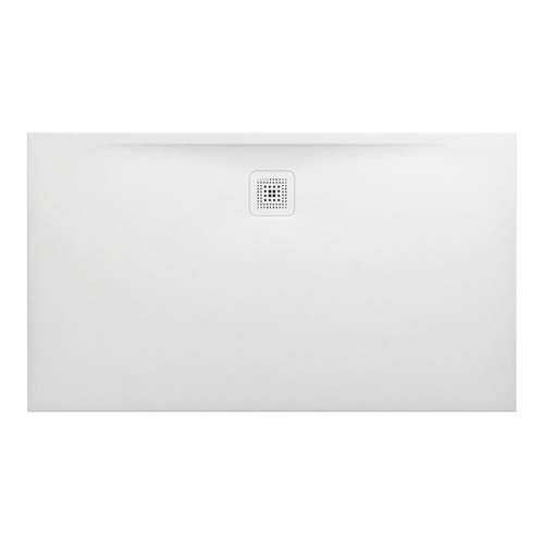 Laufen Marbond Shower Tray Rectangular Drain On Long Side 1400 x 800 mm Drain On Long Side - White
