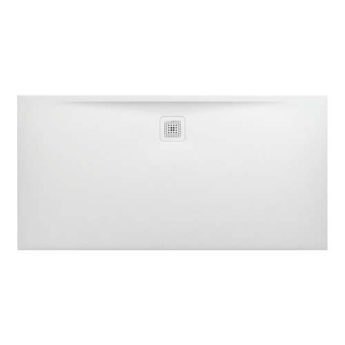 Laufen Marbond Shower Tray Rectangular Drain On Long Side 1600 x 800 mm Drain On Long Side - White