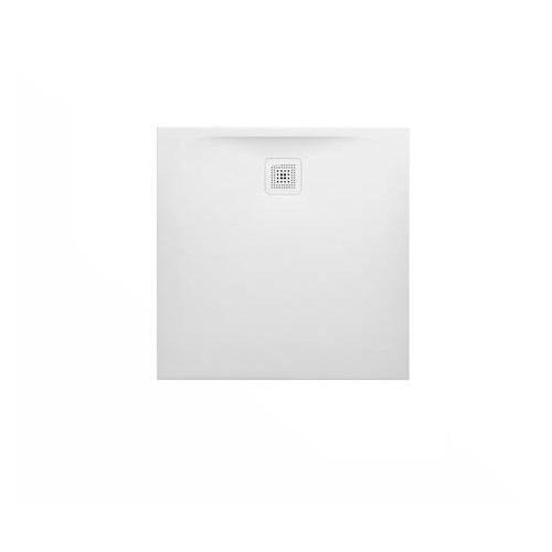 Laufen Marbond Shower Tray Square 900 x 900 mm Drain On Side - White