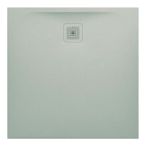 Laufen Marbond Shower Tray Square 900 x 900 mm Drain On Short Side - Light Grey