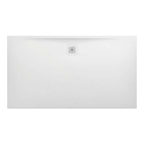 Laufen Marbond Shower Tray Rectangular Drain On Long Side 1600 x 900 mm Drain On Long Side - White